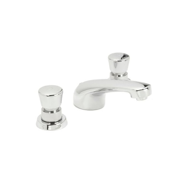T&S B-2991 Lavatory Metering Faucet, Self-Closing Push Buttons, 8" Center, Cast Spout